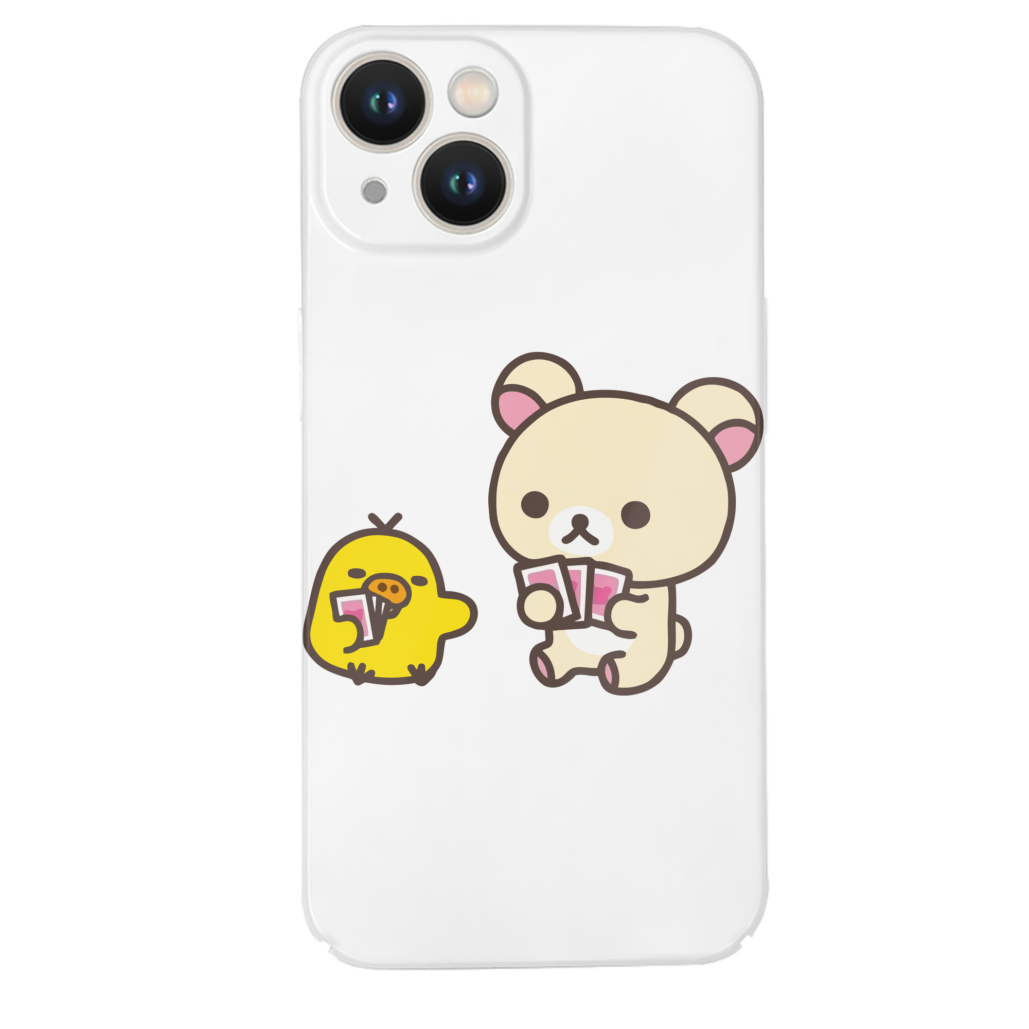（画像用） リラックマ リラックマ キイロイトリ Rilakkuma Korilakkuma Kiiroitori 【iPhone 14シリーズ対応】ハードケース